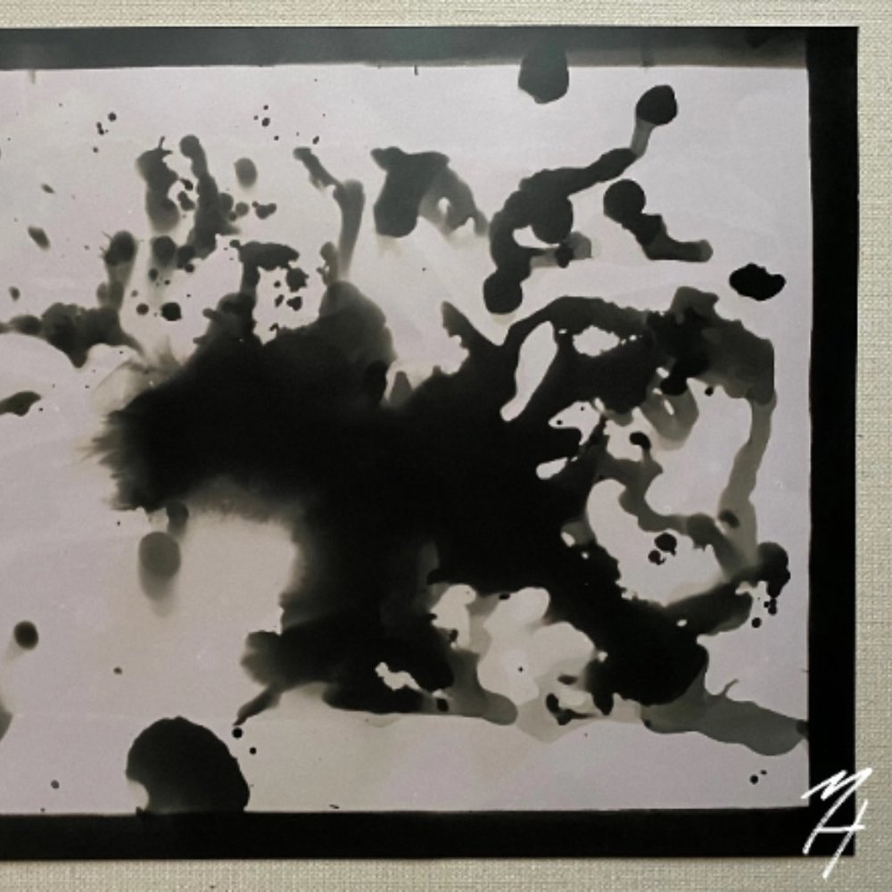 Ink Splatter - Darkroom Photography Print Abstract Chemicals